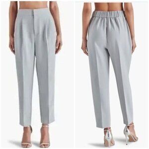 Steve Madden Women's Light Gray Pleated Trousers Ankle Length‎ Size Large NWOT